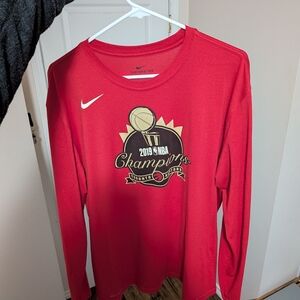 Raptors 2019 NBA Champions Long Sleeve Tee (XL but Fits Like a Medium)